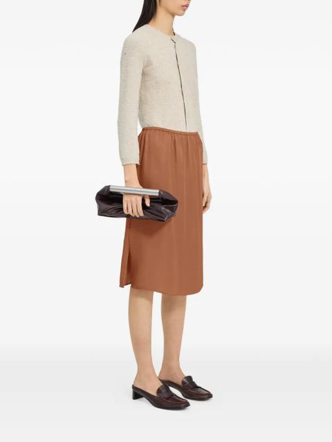 MM6 Maison Margiela elastic-waistband midi skirt - Brown