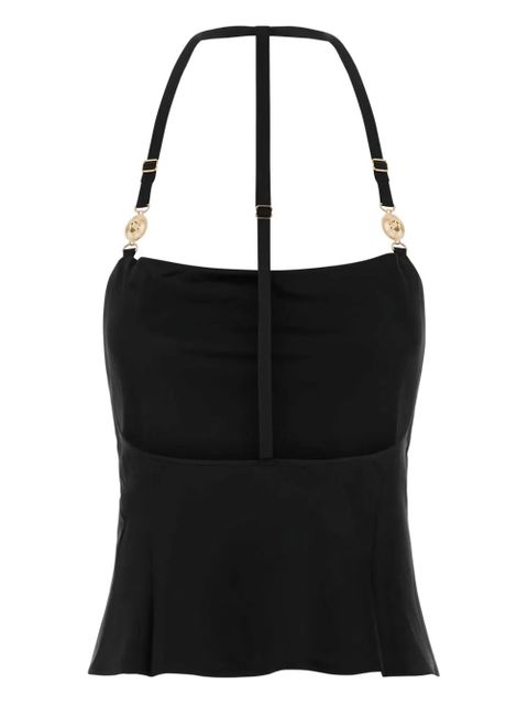 Marine Serre satin top - Black - zdjęcie produktu nr 2