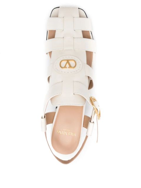 Valentino Garavani 80mm VLogo sandals - Neutrals