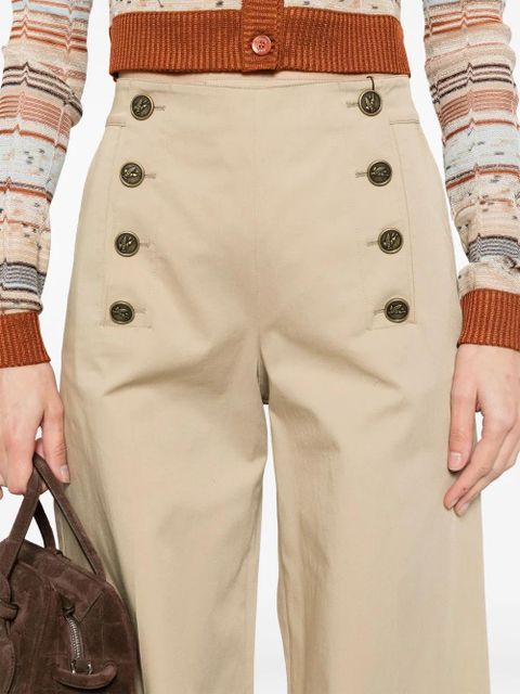 ETRO panel-detail trousers - Neutrals