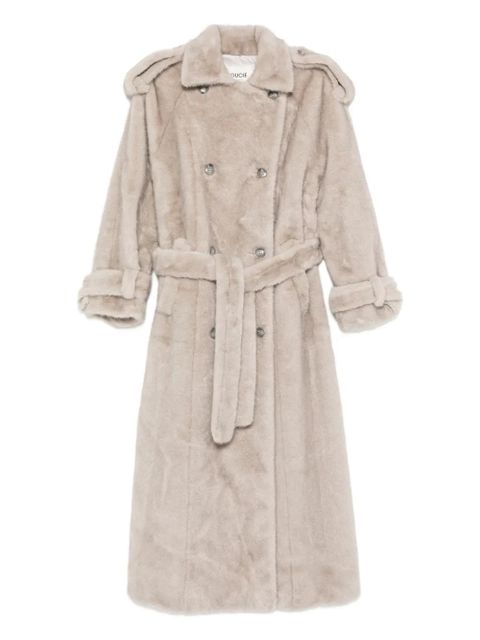ducie Thalia double-breasted faux fur coat - Neutrals - zdjęcie produktu nr 1