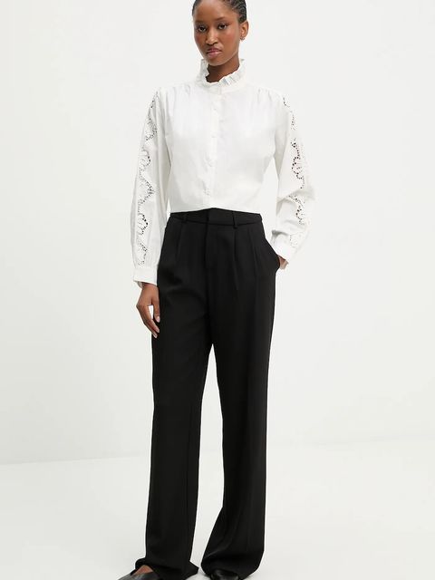 Answear.LAB koszula bawełniana damska kolor biały regular ze stójką - zdjęcie produktu nr 2