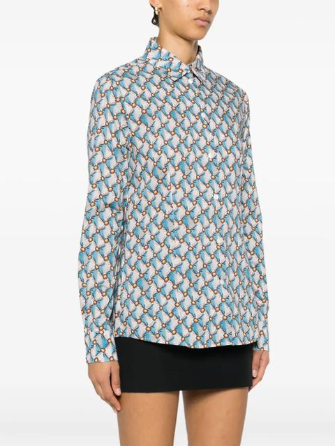 ETRO Floralia-print poplin shirt - Blue - zdjęcie produktu nr 2