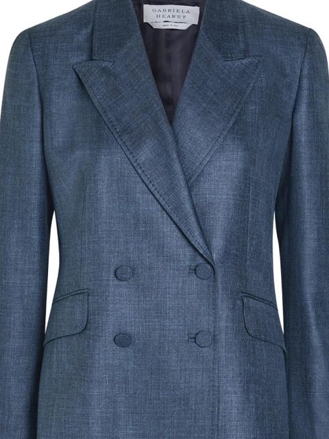 Gabriela Hearst double-breasted blazer - Blue - zdjęcie produktu nr 2