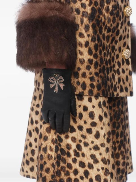 Valentino Garavani Vlogo Signature gloves - Black - zdjęcie produktu nr 2