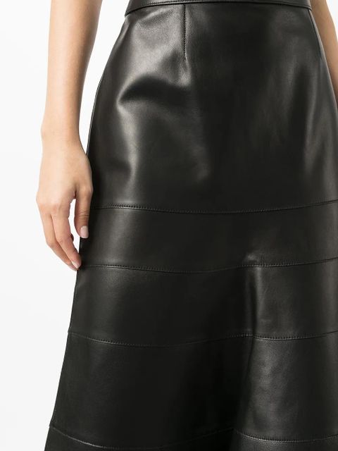 LOEWE high-waisted midi skirt - Black