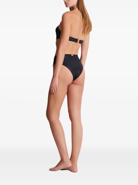 Balmain ruched bikini - Black