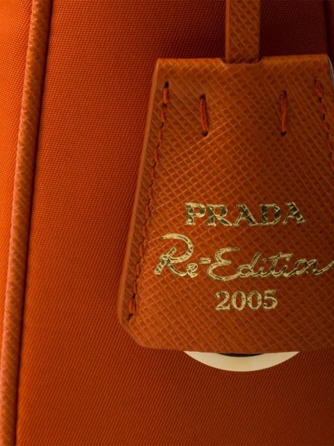 Prada mini Re-Edition 2005 zip tote bag - Orange - zdjęcie produktu nr 2