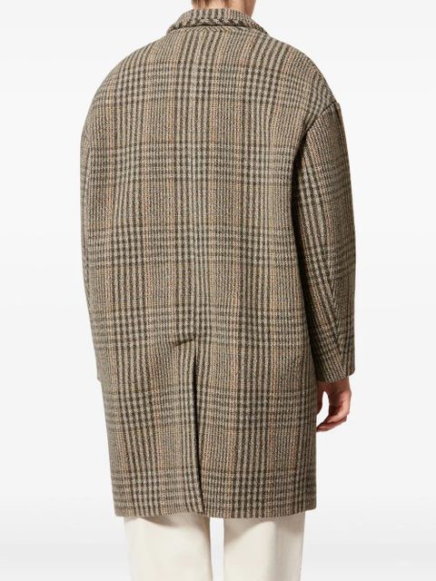 MARANT ÉTOILE Limiza check button coat - Brown