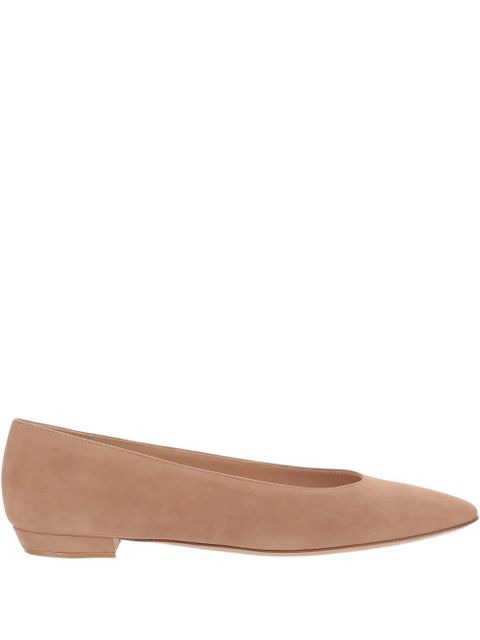 Gianvito Rossi point-toe ballet flats - Neutrals - zdjęcie produktu nr 1