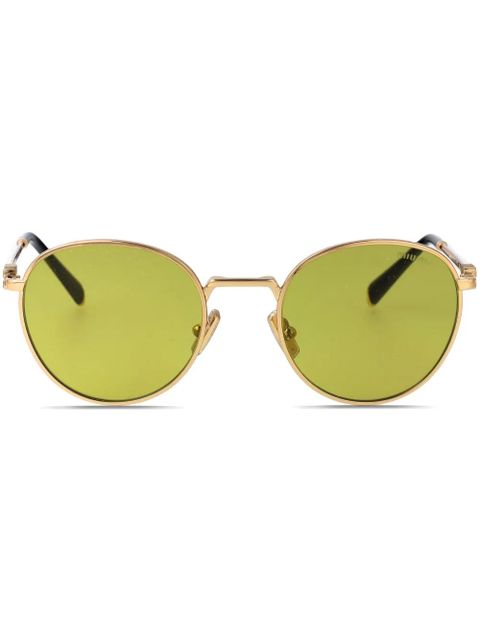 Miu Miu Eyewear round-frame sunglasses - Gold - zdjęcie produktu nr 1