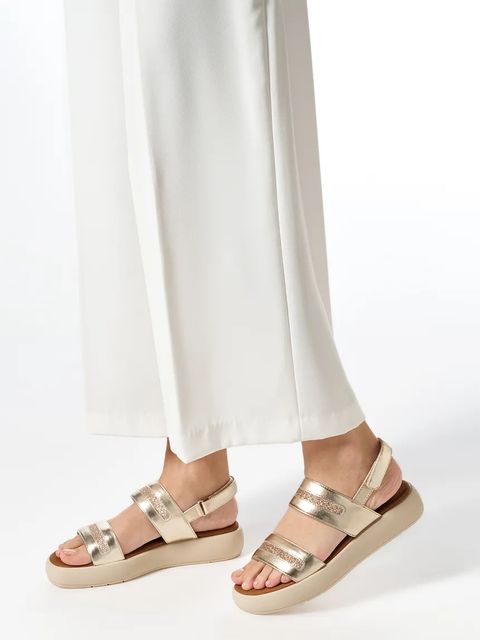 Geox sandały D CAMALEI C damskie kolor złoty na platformie D550NC 0BNEW C2012