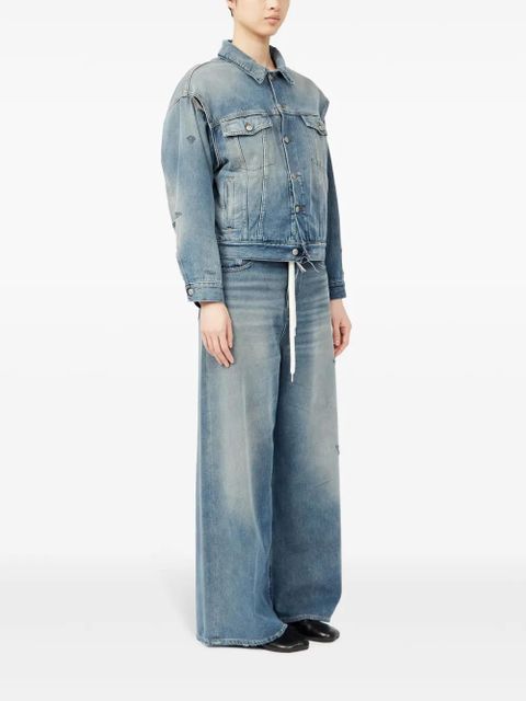MM6 Maison Margiela single-stitch denim jacket - Blue