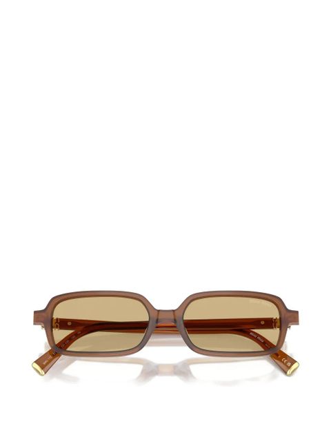 Miu Miu Eyewear rectangle-frame sunglasses - Brown