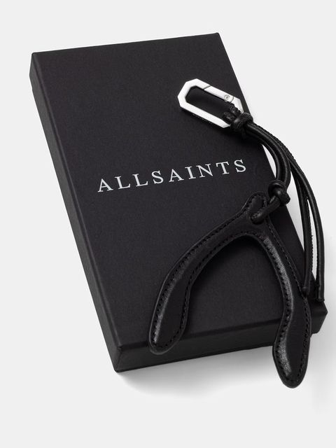 AllSaints brelok skórzany WISHBONE - zdjęcie produktu nr 2