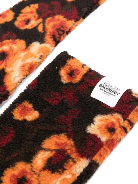 Ruslan Baginskiy floral-print long gloves - Black - zdjęcie produktu nr 2