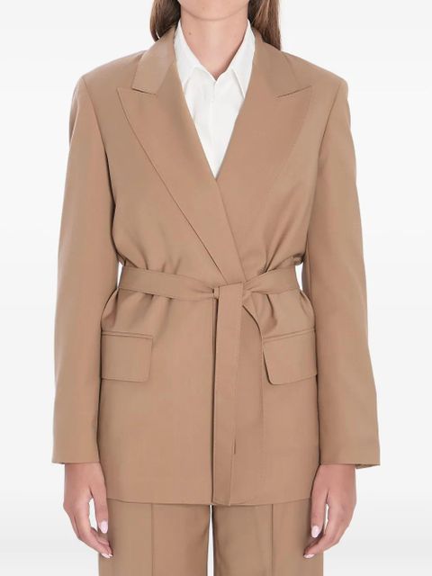 Max Mara belted peak-lapel blazer - Neutrals - zdjęcie produktu nr 1