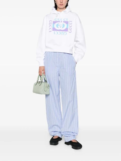 Gucci logo-print hoodie - White