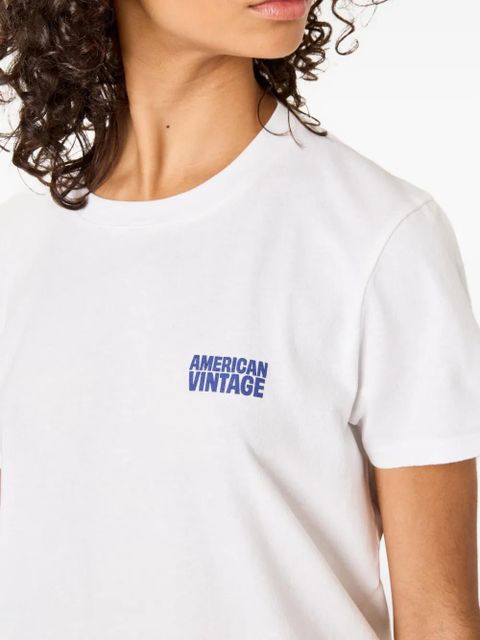 American Vintage Ykobow logo T-shirt - White