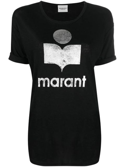 MARANT ÉTOILE Koldi logo-print T-shirt - Black