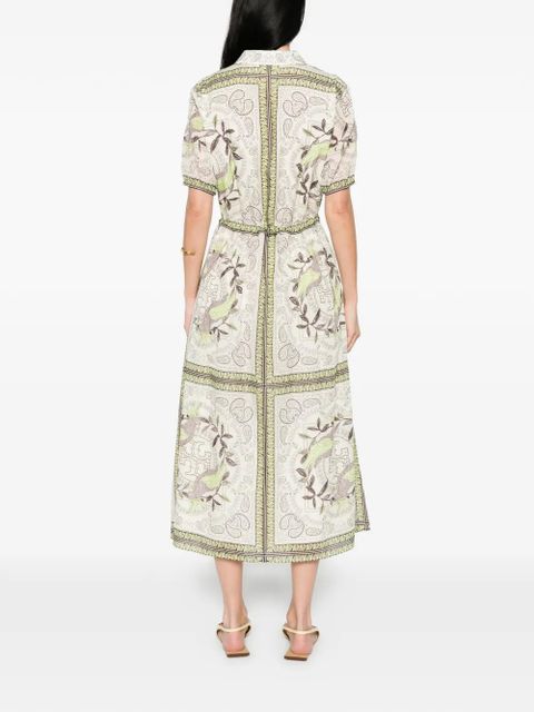 Tory Burch paisley-print midi dress - Green
