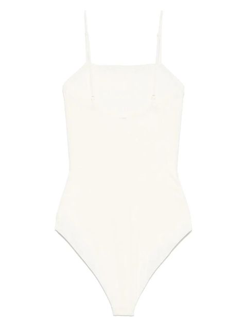 Jil Sander logo-embroidered swimsuit - Neutrals - zdjęcie produktu nr 2