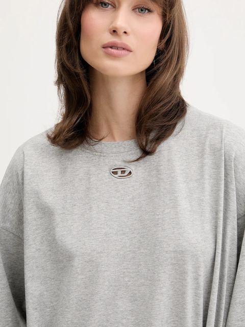 Diesel sukienka D-EIVOR kolor szary mini oversize A19232.0NIAX