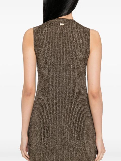 TOM FORD knitted side-slits vest - Brown