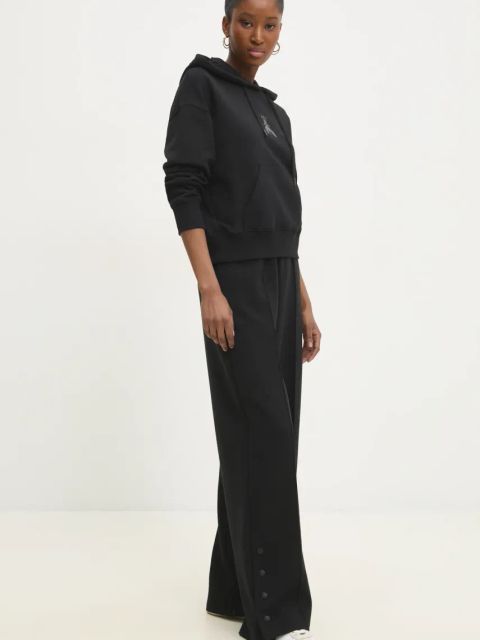 Patrizia Pepe spodnie dresowe kolor czarny gładkie 8P0701 J219
