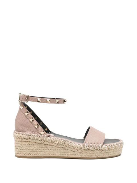 Valentino Garavani studded wedge heeled espadrilles - Pink - zdjęcie produktu nr 1