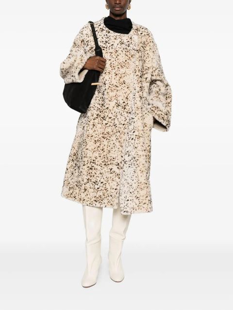 TOTEME Stracciatella shearling coat - Neutrals