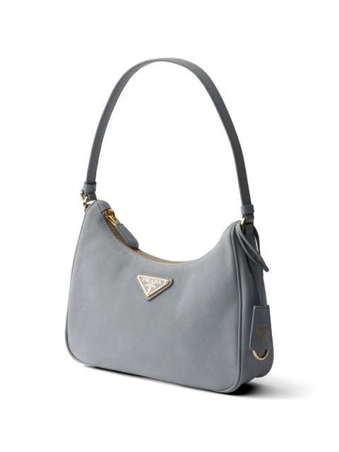 Prada Re-Edition 2005 nubuck and Saffiano leather mini-bag - Blue