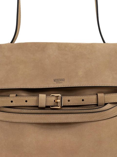 Moschino Tie Me strap-detail tote bag - Neutrals