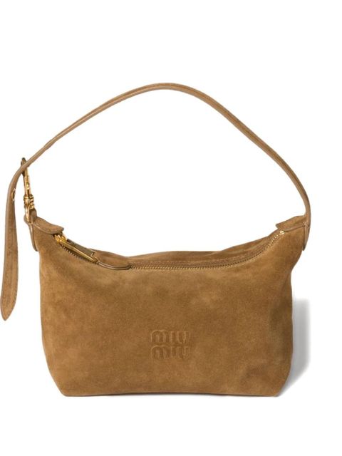 Miu Miu suede shoulder bag - Brown - zdjęcie produktu nr 2