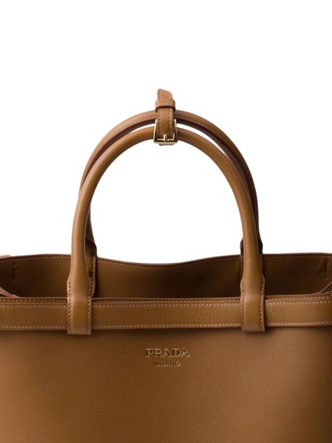 Prada medium Buckle tote bag - Brown