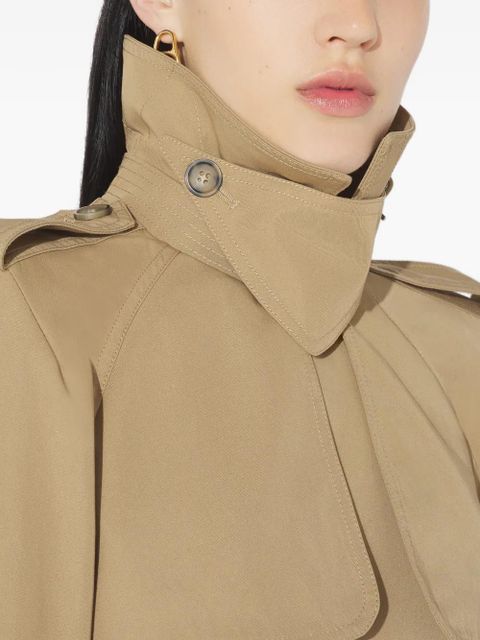 Jean Paul Gaultier buttoned belted trench coat - Neutrals
