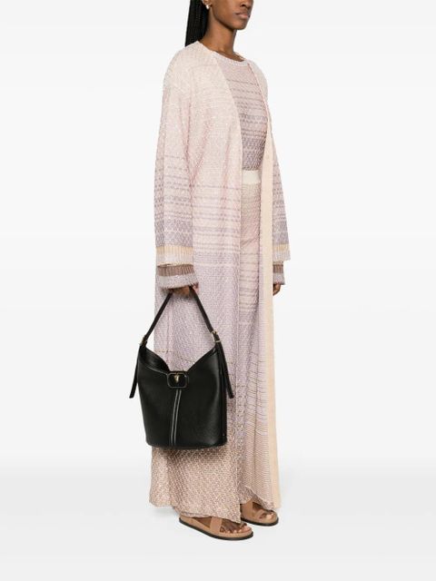 Valentino Garavani VLogo leather shoulder bag - Black - zdjęcie produktu nr 2