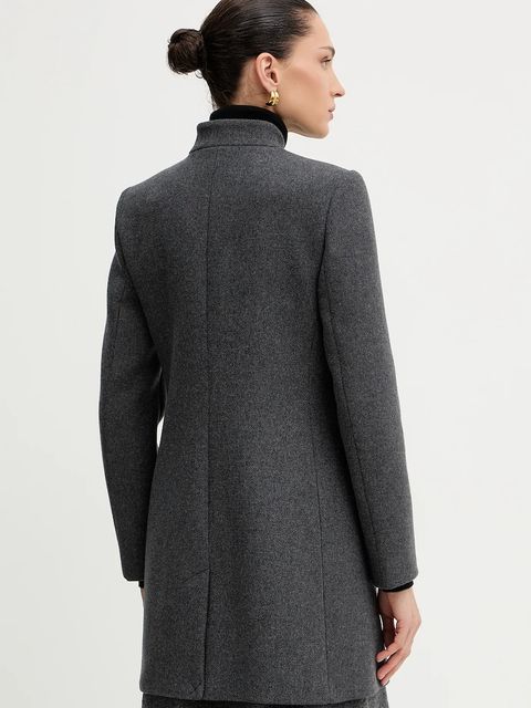 Morgan płaszcz z dodatkiem wełny kolor szary GBROCHE