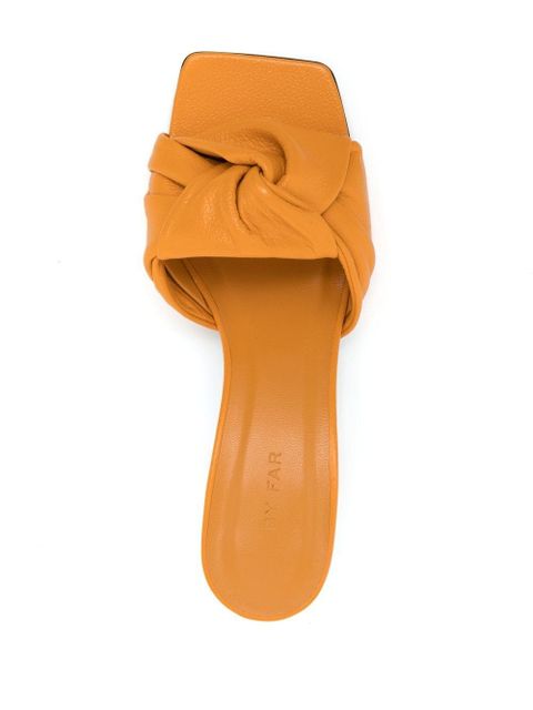 BY FAR Lana 80mm mules - Orange