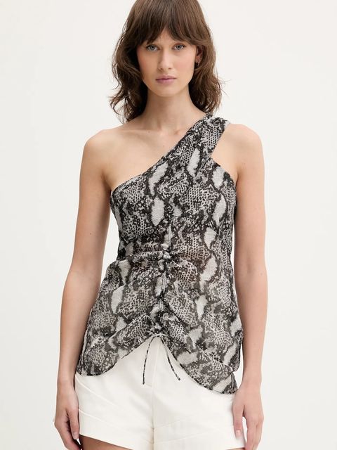 IRO bluzka damska kolor czarny wzorzysta WM16AKIA - zdjęcie produktu nr 1