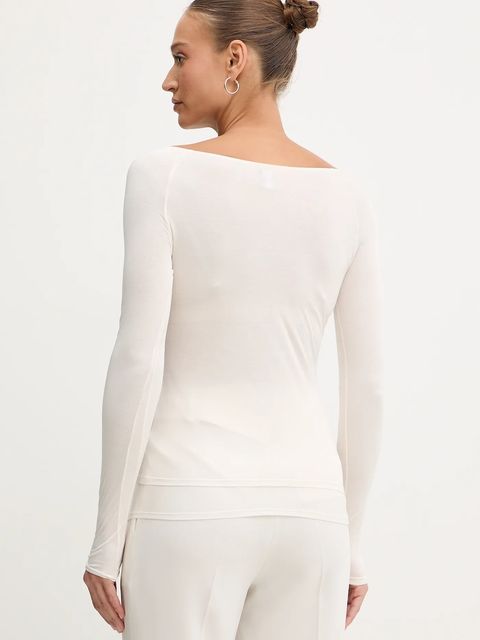 BOSS longsleeve kolor beżowy 50553548