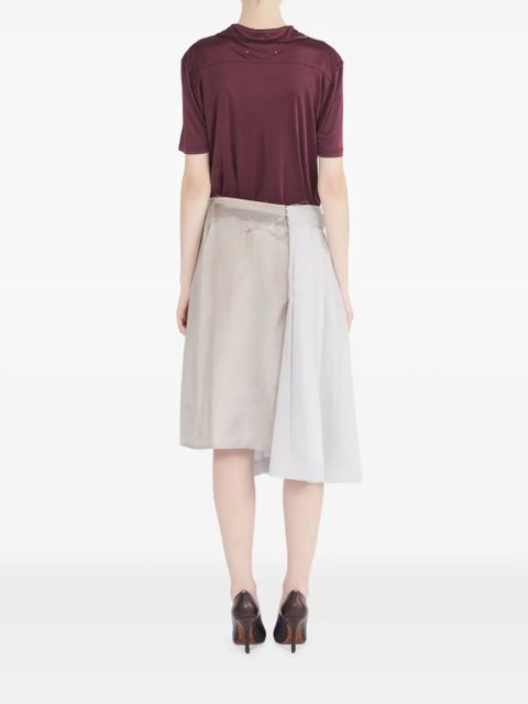 Maison Margiela pleated midi skirt - Neutrals