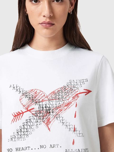 AllSaints t-shirt bawełniany HEARTACHE