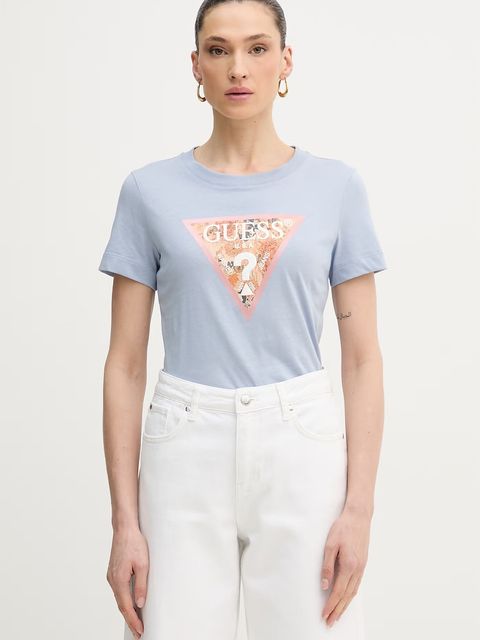 Guess t-shirt damski bawełniany - zdjęcie produktu nr 2