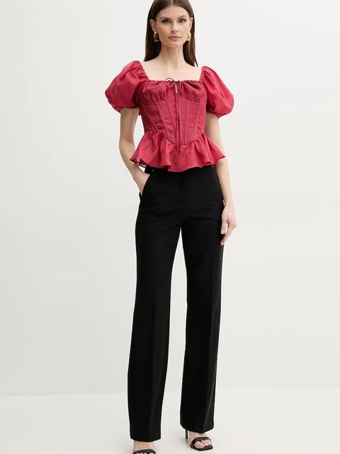 Bardot bluzka ESRA damska kolor czerwony gładka 59889TB - zdjęcie produktu nr 2