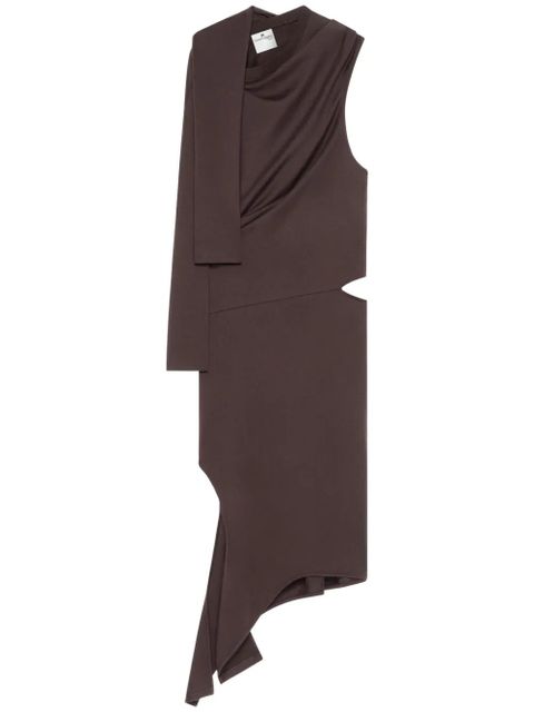 Courrèges draped cut-out dress - Brown - zdjęcie produktu nr 1