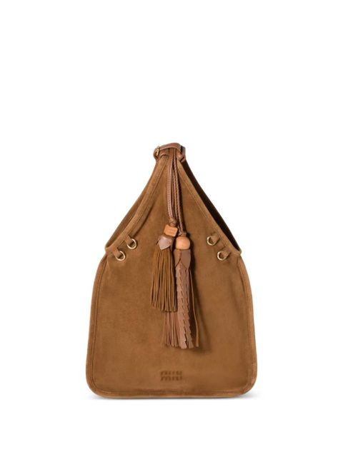 Miu Miu tassel-detail shoulder bag - Brown - zdjęcie produktu nr 1