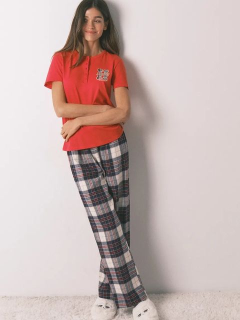 women'secret komplet piżamowy bawełniany HARRY POTTER damska kolor czerwony bawełniana 3132259 - zdjęcie produktu nr 1