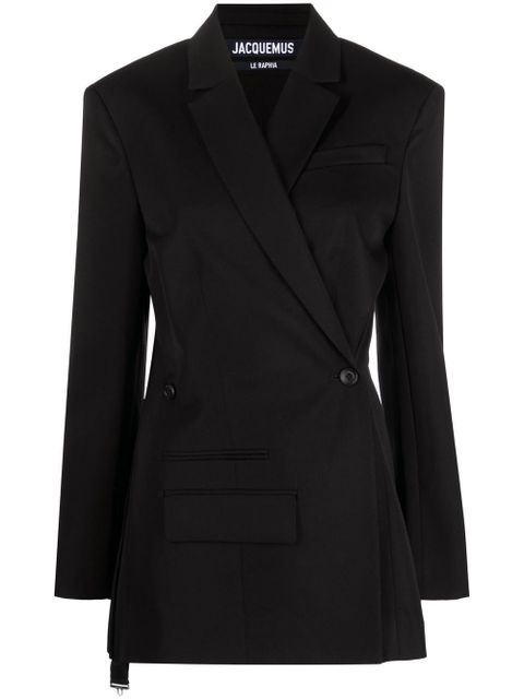 Jacquemus La Veste Tibau double-breasted blazer - Black - zdjęcie produktu nr 1
