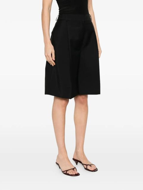 Róhe pleated tailored shorts - Black